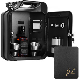 Kanister barek z wyposażeniem dla gentelmana