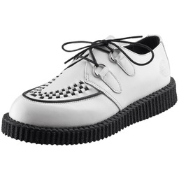 buty creepers NEVERMIND - BIAŁE polerowane-36