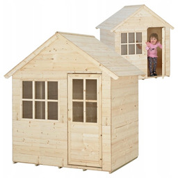 TP TOYS DREWNIANY DOMEK OGRODOWY DLA DZIECI DUŻY