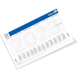 Agyo Subman Kalendarz Rozmiar 42x30 cm, Biały, szeroki