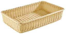 Koszyk prostokątny z polipropylenu 530x325x(H)100mm czarny I APS