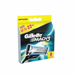 Gillette Mach3, Wkłady do maszynki, 8 szt.