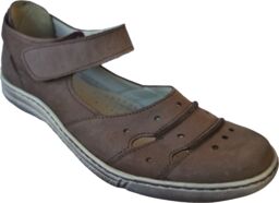 Skórzane sandały brązowe obcas 2 cm nr 37