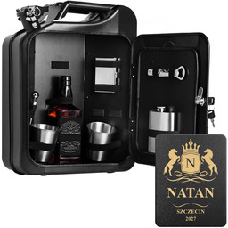 Kanister barek z wyposażeniem na urodziny dla niego