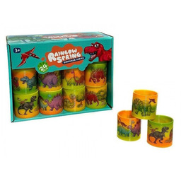 Sprężyna tęczowa Dinozaur (24szt)