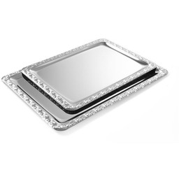 Taca prostokątna z rantem dekoracyjnym 530x325 mm