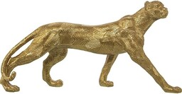 Alexandra House Living Figurka dekoracyjna złota plastikowa gepard