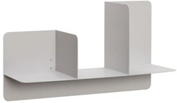 Hübsch FOLD Metalowa Półka Ścienna / Szara