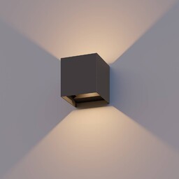 Kinkiet zewnętrzny LED Calex Cub, Up/Down, wysokość 10cm,