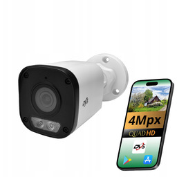 Kamera Hybrydowa Ip PoE 4MPX Monitoring Zewnętrzny Domu