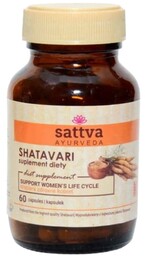 SHATAVARI Suplement Diety, Sattva, 60 kapsułek