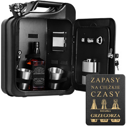 Kanister barek z wyposażeniem dla dziadka na Dzień