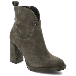 Zielone Botki Karino Modne Buty Damskie