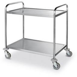 Wózek 2-półkowy ze stali nierdzewnej - 900x590x930 mm
