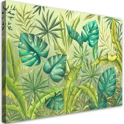 Obraz na płótnie, Liście Monstera 90x60