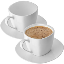 Filiżanka ze spodkiem Fraisse 250ml 2szt kwadratowa