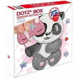 DIAMOND DOTZ Zestaw kreatywny Box Panda Corn 018-DBX080