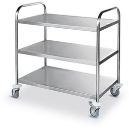 WÓZEK 3-PÓŁKOWY 905x585x945 mm STAL NIERDZEWNA HENDI