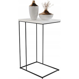 Stolik pomocniczy boczny kawowy przystawny pod laptopa metalowy