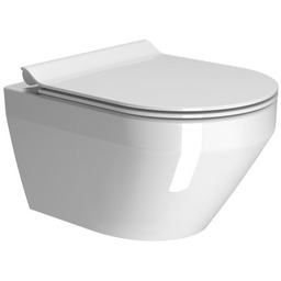 Miska WC podwieszana KUBE z systemem SWIRLFLUSH 50x36