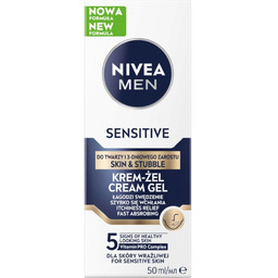Men Sensitive krem-żel do twarzy i 3-dniowego zarostu