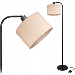 Nowoczesna Lampa Stojąca Podłogowa 145CM Abażur Boho Juta