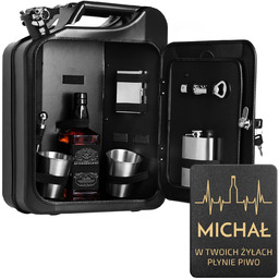 Kanister barek z wyposażeniem dla chłopaka