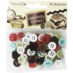 Trimcraft Narożniki ciekawości plastikowe guziki