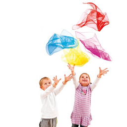 Kolorowe Chusty animacyjne Erzi 44639 Zestaw 10 sztuk