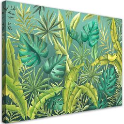 Obraz na płótnie, Liście Monstera 90x60