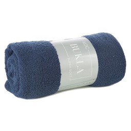 Koc Bukla 200 x 220 cm granatowy