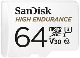 SANDISK High Endurance microSDXC 64GB V30 Karta pamięci