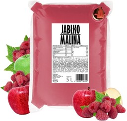 Sok jabłko malina 5L NATURALNIE MĘTNY bez cukru