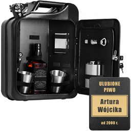 Kanister barek z wyposażeniem dla brata na urodziny