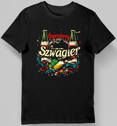 Koszulka legendarny szwagier czarna XL
