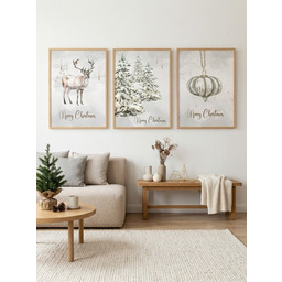 Pakamera Zestaw 3 plakatów White bauble