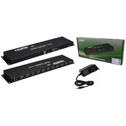 Rozgałęźnik HDMI 1/ 10 Spliter Rozdzielacz Aktywny Sygnału
