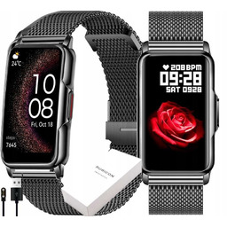Zegarek damski SMARTWATCH SMS KROKI PL MENU PULS