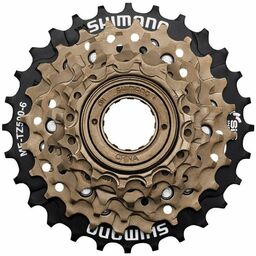 Wolnobieg Shimano MF TZ-500 6-rzędowy 14-28T brązowy