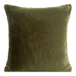 Eurofirany Poszewka dekoracyjna 45x45 Nina oliwkowa futrzana