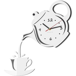 FLEXISTYLE Nowoczesny zegar ścienny do kuchni, kubek