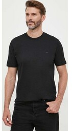Liu Jo t-shirt bawełniany kolor czarny gładki