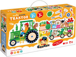 CzuCzu Moto Puzzle Traktor, puzzle dla dzieci, 2-3