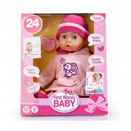 Lalka First Words Baby 38 CM Szara