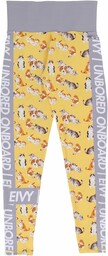 Eivy Legginsy damskie - Fold Wedge Baselayer żółty