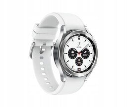 Samsung Smartwatch Galaxy Watch4 Classic Srebrny Z Białym