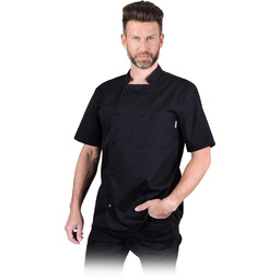 BLUZA KUCHARSKA REIS FUCO; CZARNY (XXL)