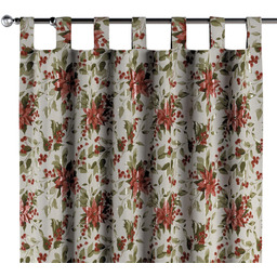 Zasłona na szelkach 1 szt., gwiazda betlejemska, Christmas