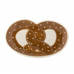 Bloomingville CHRISTMAS TREATS Talerz Świąteczny Precel / Brązowy
