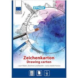 Stylex 46727 - blok rysunkowy, biały, DIN A4,